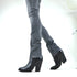 DAMEN SCHUHE STIEFELETTEN - COWBOY WESTERN BOOTS HIGH HEELS